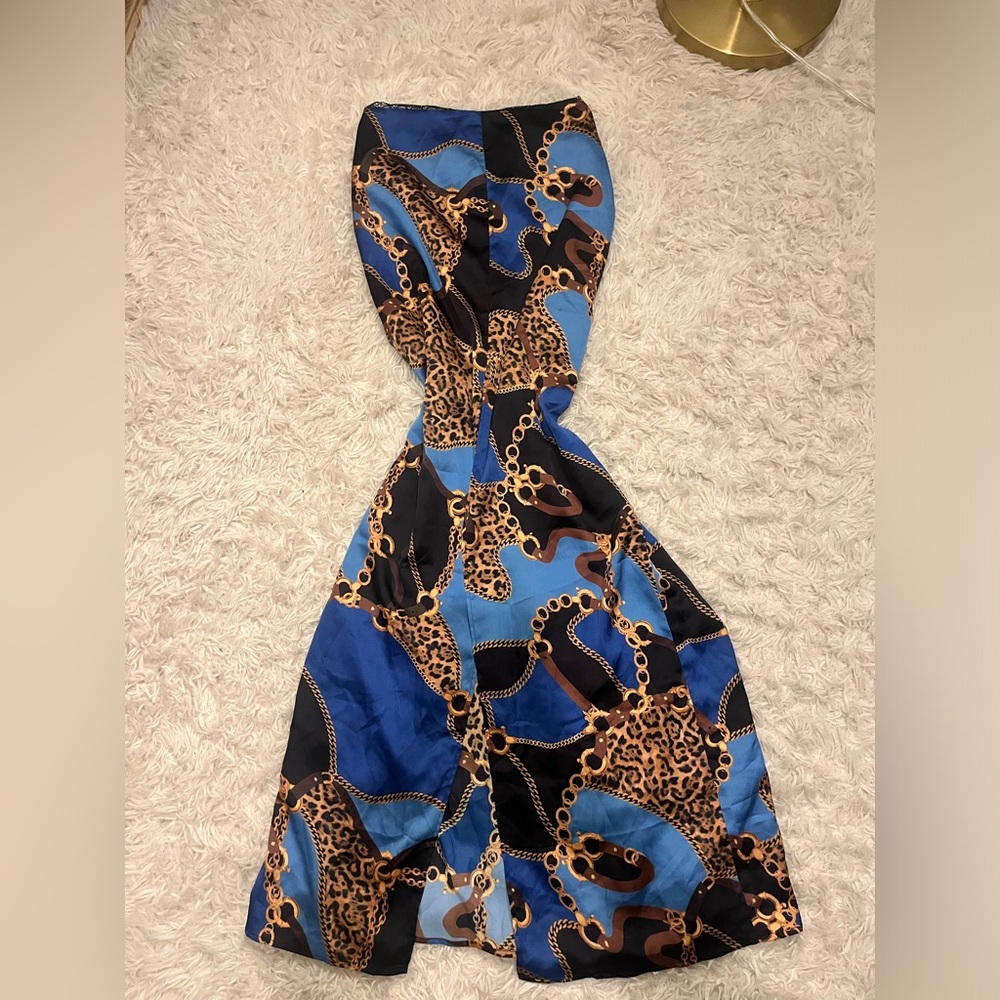 Marciano Guess Midi Skirt Slit Leopard Print Slit Size 2 Small